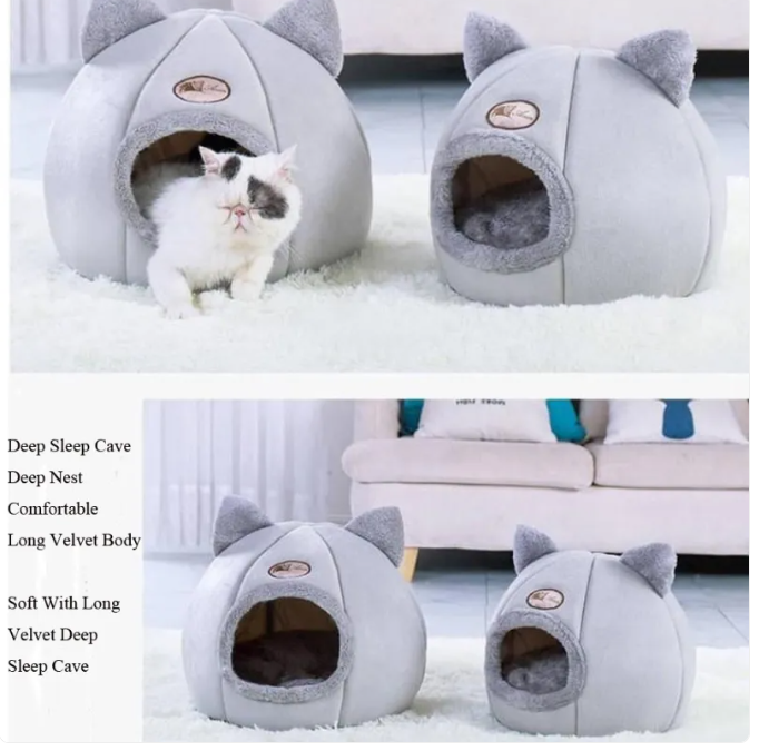 CozyNest Cueva Premium para Gatos y Perros Pequeños