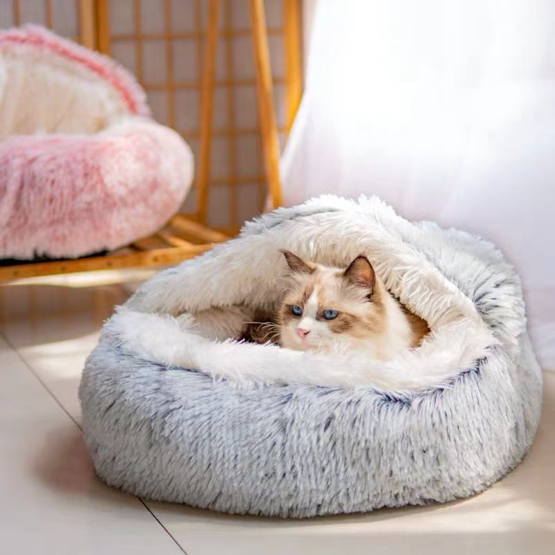 Nido Calmante para Mascotas – Refugio Suave para Gatos y Perros Pequeños