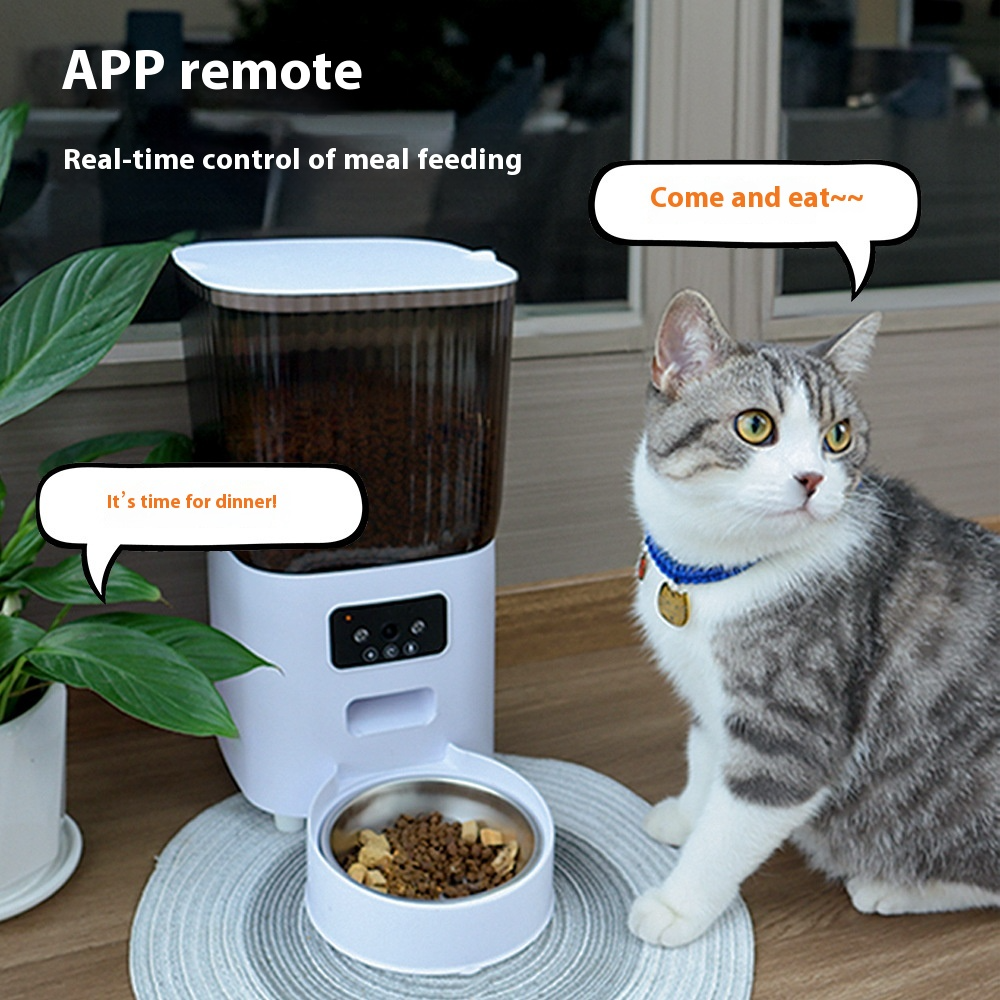 Comedero Automático Inteligente para Perros y Gatos con WIFI y Cámara HD