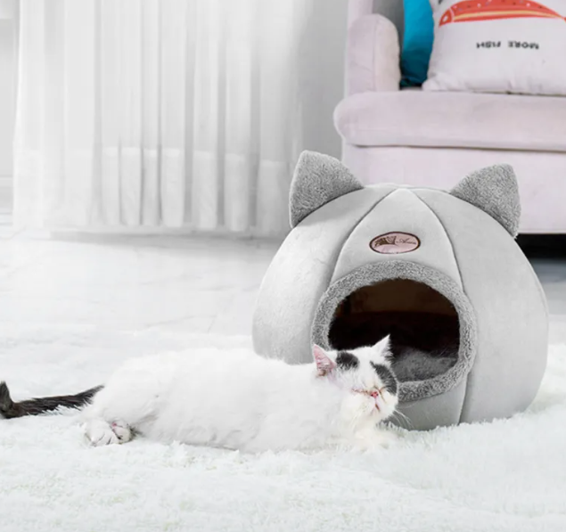CozyNest Cueva Premium para Gatos y Perros Pequeños