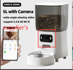 Comedero Automático Inteligente para Perros y Gatos con WIFI y Cámara HD