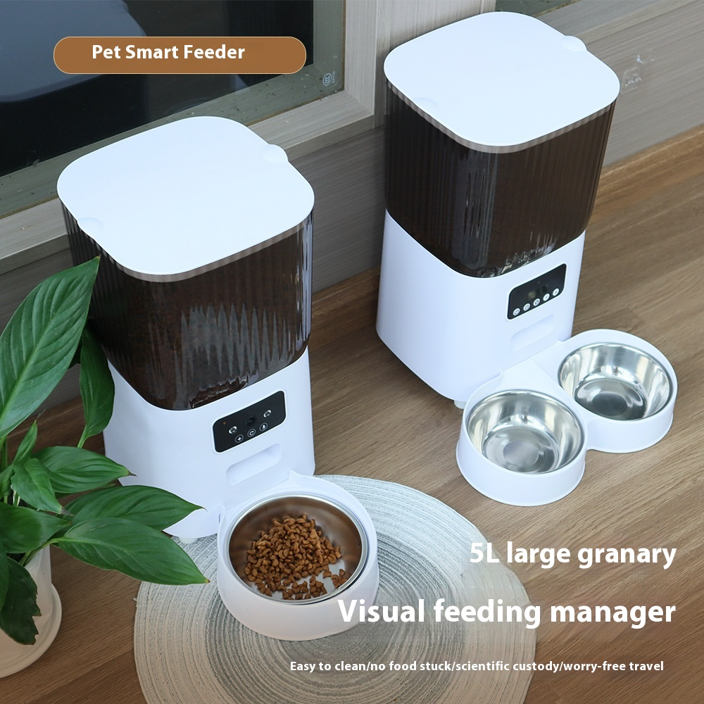 Comedero Automático Inteligente para Perros y Gatos con WIFI y Cámara HD