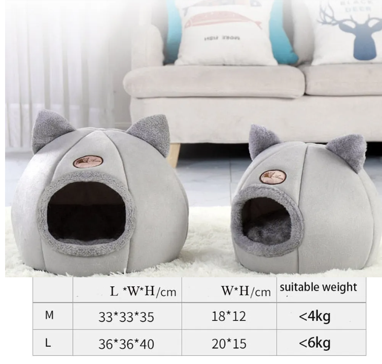 CozyNest Cueva Premium para Gatos y Perros Pequeños